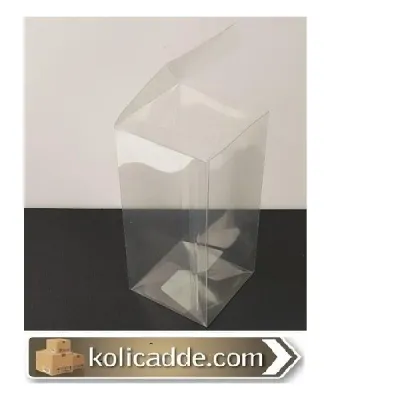 Şeffaf Asetatlı Kutu 7x7x14 cm Otomatik