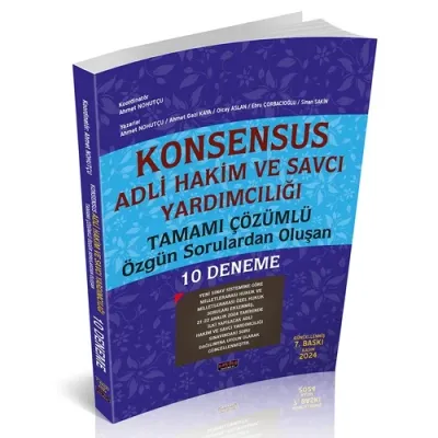 KONSENSUS Hakim ve Savcı Yardımcılığı 10 Deneme 7.BASKI
