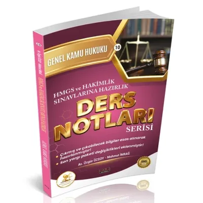HUKAL HMGS-HAKİMLİK Genel Kamu Hukuku Ders Notları