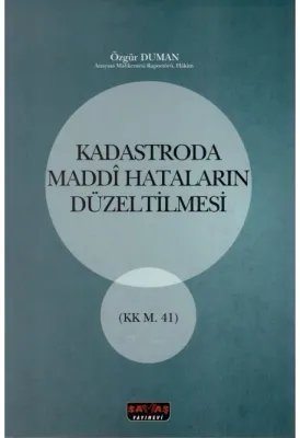 Kadastroda Maddi Hataların Düzeltilmesi