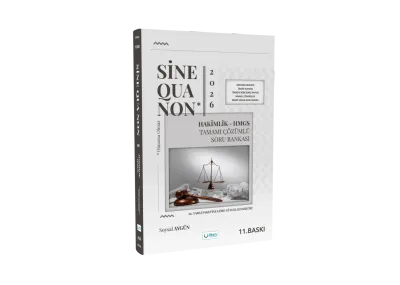 Sine Qua Non Hakimlik-Hmgs Tamamı Çözümlü Soru Bankası