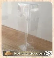 Komple Şeffaf Asetat Kutu 5x5x20 cm