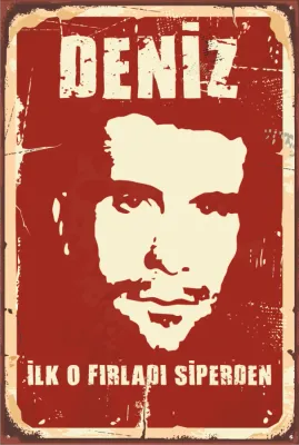 Deniz Gezmiş Ahşap Poster