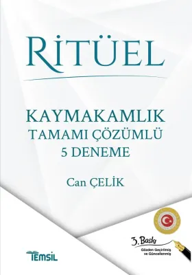 Ritüel Kaymakamlık Tamamı Çözümlü 5 Deneme Can Çelik Ritüel Kaymakamlık Tamamı Çözümlü 5 Deneme Can Çelik