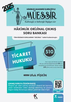 MÜESSİR Ticaret Hukuku Soru Bankası Ufuk Pişkin MÜESSİR Ticaret Hukuku Soru Bankası Ufuk Pişkin