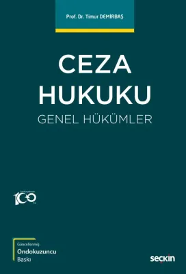 Ceza Hukuku Genel Hükümler Ali Timur Demirbaş