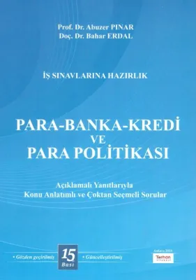 PARA BANKA KREDİ VE PARA POLİTİKASI 15.baskı