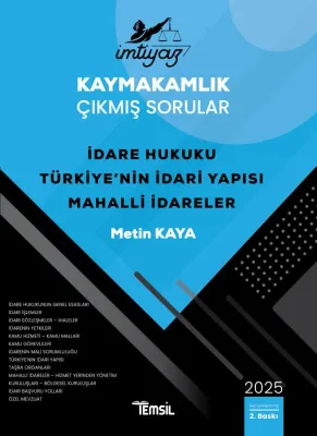 İMTİYAZ Kaymakamlık Çıkmış Sorular İdare Hukuku - Türkiye'nin İdari Ya İMTİYAZ Kaymakamlık Çıkmış Sorular İdare Hukuku - Türkiye'nin İdari Ya