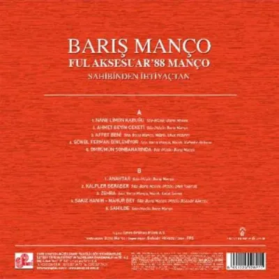 Barış Manço - Sahibinden İhtiyaçtan LP Barış Manço - Sahibinden İhtiyaçtan LP