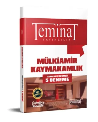 MÜLKİAMİR KAYMAKAMLIK TAMAMI ÇÖZÜMLÜ 5 DENEME 2022 Komisyon