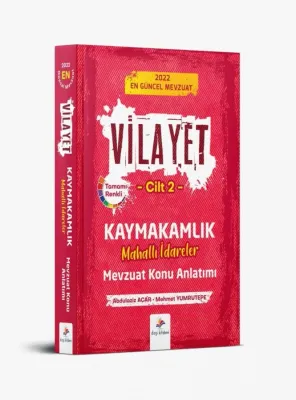 VİLAYET MAHALLİ İDARELER MEVZUAT KONU ANLATIMI 2022 Mehmet Yumrutepe