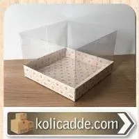 Şeffaf Kapaklı Kutu 15x15x10cm