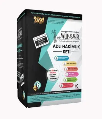 Çözümlü Müessir Adli Hâkimlik Soru Bankası 2024 6.BASKI