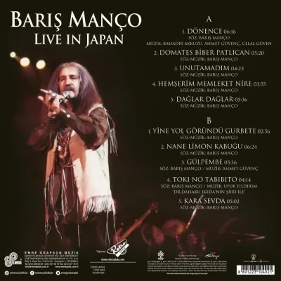 Barış Manço - Live In Japan LP