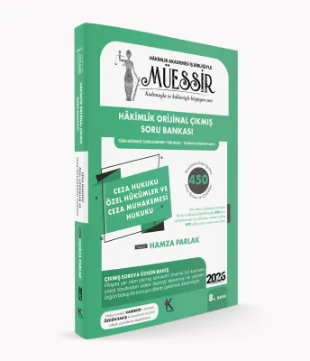 MÜESSİR Ceza Hukuku Özel Hükümler ve Ceza Muhakemesi Hukuku Soru Bankası