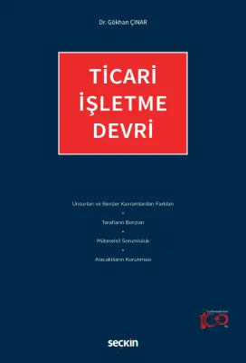 Ticari İşletme Devri Gökhan Çınar Ticari İşletme Devri Gökhan Çınar