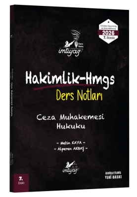 İMTİYAZ Ceza Muhakemesi Hukuku Ders Notları Metin Kaya