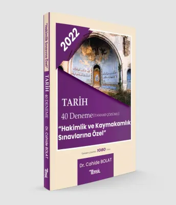 Tarih Tamamı Çözümlü 40 Deneme Cahide Bolat