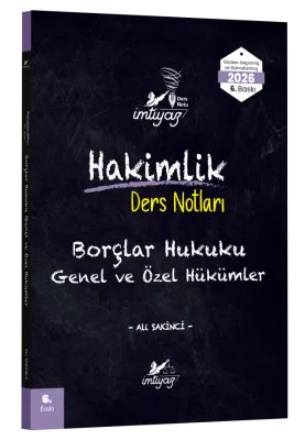 İMTİYAZ Borçlar Hukuku (Genel Hükümler-Özel Hükümler) Ders Notları