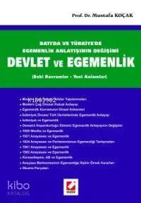 Batı'da ve Türkiye'de Egemenlik Anlayışının Değişimi Devlet ve Egemenlik