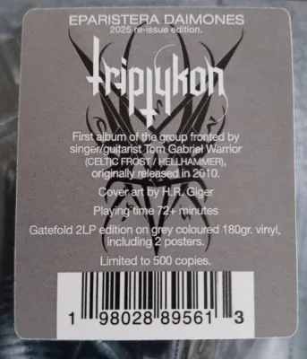 Triptykon – Eparistera Daimones (Grey Vinyl) LP