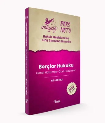HMGS Borçlar Hukuku Genel Hükümler - Özel Hükümler Ali Sakinci