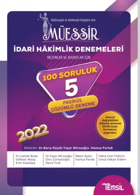 Müessir İdari Hakimlik Denemeleri-ÇÖZÜMLÜ Barış Küçük Müessir İdari Hakimlik Denemeleri-ÇÖZÜMLÜ Barış Küçük