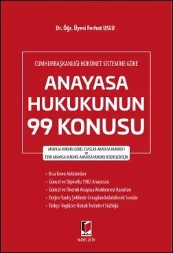 Anayasa Hukukunun 99 Konusu