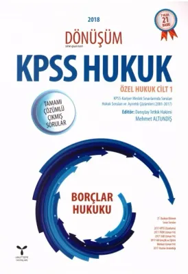 KPSS Hukuk Özel Hukuk Cilt 1 Borçlar Hukuku