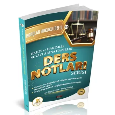 HUKAL HMGS-HAKİMLİK Borçlar Hukuku Özel Hükümler Ders Notları