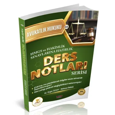 HUKAL HMGS-HAKİMLİK Avukatlık Hukuku Ders Notları