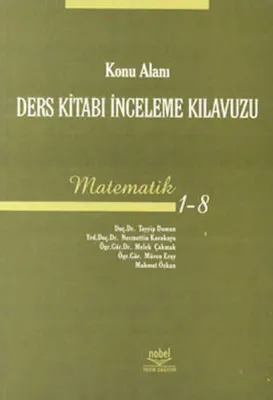 Konu Alanı Ders Kitabı İnceleme Kılavuzu Matematik (1-8)