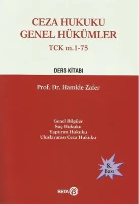Ceza Hukuku Genel Hükümler - TCK m. 1-75