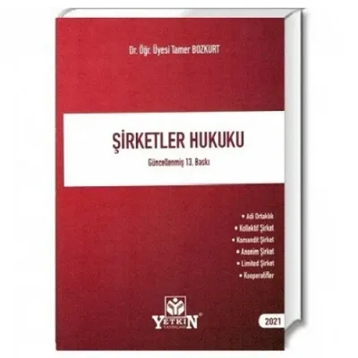 Şirketler Hukuku Tamer Bozkurt