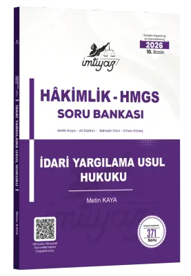 İMTİYAZ İdari Yargılama Usul Hukuku Soru Bankası