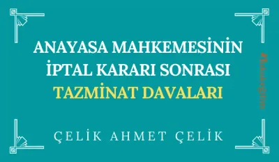 Anayasa Mahkemesinin İptal Kararı Sonrası Tazminat Davaları Video Eğitimi