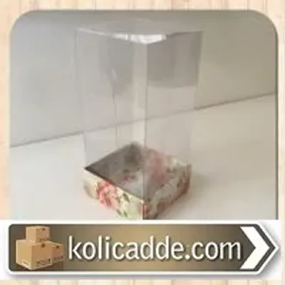 Desenli Asetat Kutu 5x5x11 cm.
