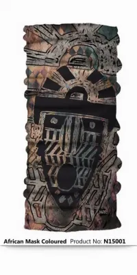 AFRICAN MASK COLOURED