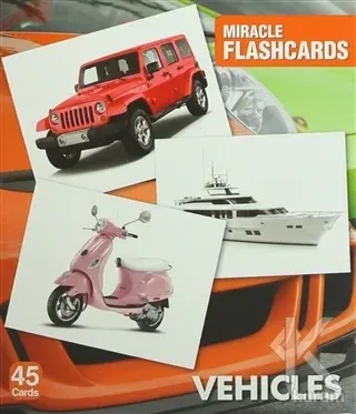 Miracle Flashcards - Vehicles %30 indirimli Kolektif