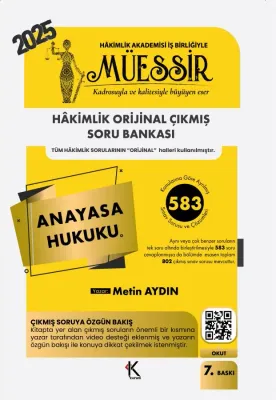 MÜESSİR Anayasa Hukuku Soru Bankası Metin Aydın MÜESSİR Anayasa Hukuku Soru Bankası Metin Aydın