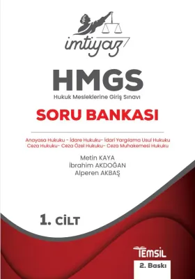 İMTİYAZ HMGS Soru Bankası 3 Cilt Metin Kaya İMTİYAZ HMGS Soru Bankası 3 Cilt Metin Kaya