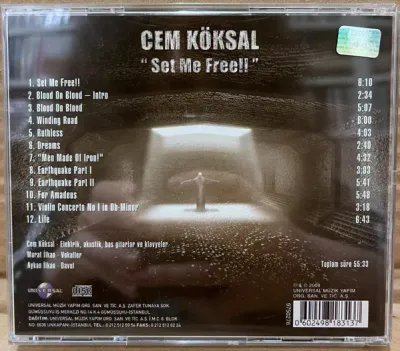 Cem Köksal – Set Me Free!! CD Cem Köksal – Set Me Free!! CD