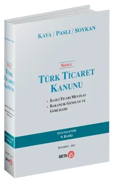 Notlu Türk Ticaret Kanunu