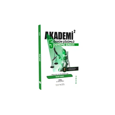 Akademi İdari Yargı 5 Özgün Çözümlü Deneme Sınavı 2026