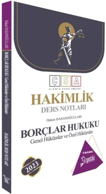Yetki Yayınları Hakimlik Borçlar Hukuku Genel ve Özel Hükümler Ders Notları 7.baskı
