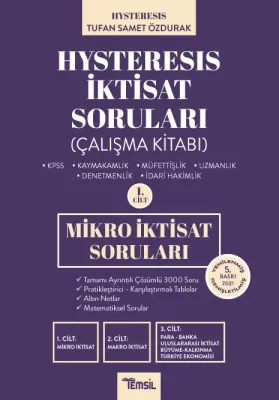 Hysteresis İktisat Soruları Cilt-1 Mikro İktisat Tufan Samet Özdurak Hysteresis İktisat Soruları Cilt-1 Mikro İktisat Tufan Samet Özdurak
