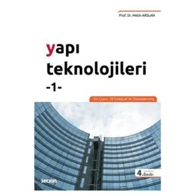 Yapı Teknolojileri –1 %8 indirimli Metin Arslan