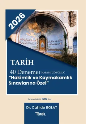 Tarih Tamamı Çözümlü 40 Deneme Cahide Bolat Tarih Tamamı Çözümlü 40 Deneme Cahide Bolat
