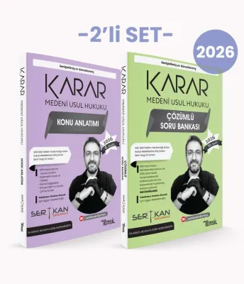 KARAR Medeni Usûl Hukuku 2'li Set