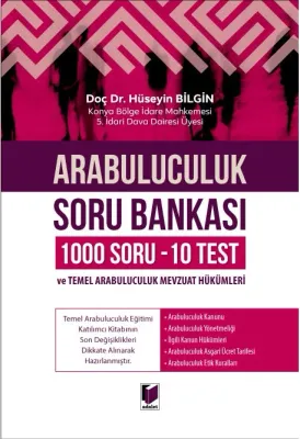 Arabuluculuk Soru Bankası (1000 Soru - 10 Test) ve Arabuluculuk Mevzuat Hükümleri